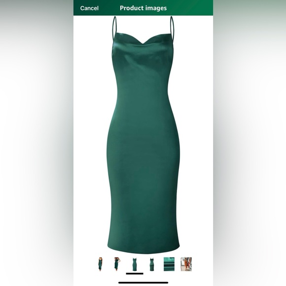 NWOT Beautiful Teal Midi Dress Size Large - Picture 3 of 10